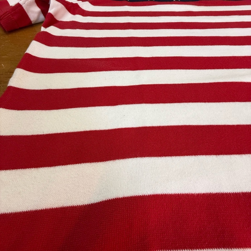Talbots Red White Blue Patriotic Pima Cotton Sweater XL - Picture 3 of 4